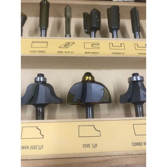 Router Bits-Grizzly Carbide Tip Router Bits (15). Vintage - Picture 7 of 13